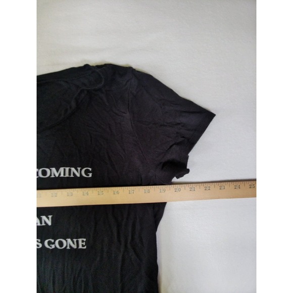 Enough About Me Women's Black Tshirt "What's Coming Is Better Than What Is Gone" - Picture 3 of 9
